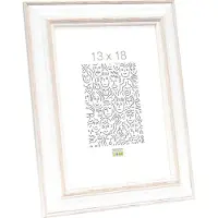 Deknudt Cadre photo blanc avec accent naturel 13x18 S221H1