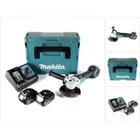 Makita DGA 511 RMJ Meuleuse d'angle sans fil 18V 125mm Brushless + 2x Batteries 4,0Ah + Chargeur + Coffret Makpac