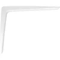 AMIG Support D'angle Alu Blanc Aluminium, 300x200mm, Blanc -