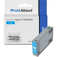 PrintAbout Cartouche compatible pour Epson T70224010 - Cyan