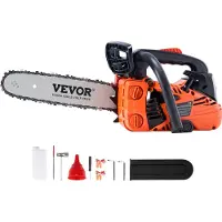 Vevor Tronçonneuse à essence 25,4 CC 30,5 cm avec moteur pour coupe du bois
