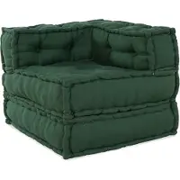 vidaXL Élément de canapé modulaire vert 70x70x54 cm Tissu