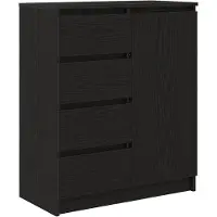 vidaXL Sideboard avec tiroirs noir aspect chêne 71x35x84 cm