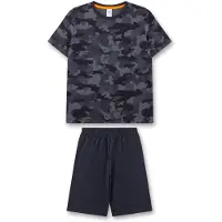 Sanetta Pyjama gris / gris foncé / noir
