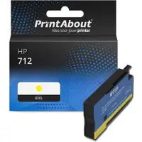 PrintAbout Cartouche compatible pour HP 712 (3ED69A) - Jaune