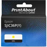 PrintAbout Cartouche compatible pour Epson SJIC36P(Y) - Jaune