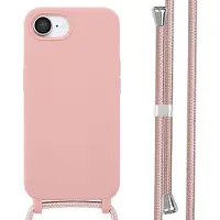 IMoshion Coque en silicone avec cordon Apple iPhone 17e / 16e - Sand Pink