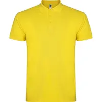 GOR Roly PO6638 | Polo Star homme, Piqué - Couleur : Yellow 03 - Taille : L
