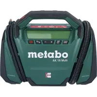 Metabo AK 18 Compresseur à batterie multiple 18 V 11 bar + 1x batterie 4,0 Ah + chargeur