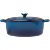 Le Creuset Signature Cocotte 21178312202430 Azure, 31cm, 6.3 L, cocotte ovale