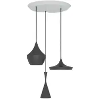 Tom Dixon Beat LED Set de suspensions Black | Trio Round