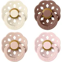BIBS Bohème Tétine - Taille 1 - 4 Pack - Tour - Blush Mix - - 0-6 mois - Tétine