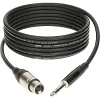 Klotz Cable Micro 3 M XLR Femelle - Jack 3P Connecteur Metal,