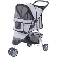 PawHut poussette pour chien landau buggy 4 couleurs 3/4 roues D00-041