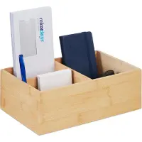 Relaxdays Bambus-Organizer
