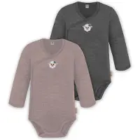 Normani Barboteuse / body 'Kaitaia' taupe / gris foncé