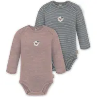 Normani Barboteuse / body 'Auckland' bleu fumé / bleu-gris / rose ancienne