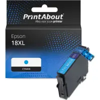 PrintAbout Cartouche compatible pour Epson 18XL (C13T18124012) - Cyan - Grande capacité