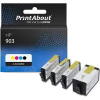 PrintAbout Cartouche compatible pour HP 903 (6ZC73AE) - 4 couleurs - Multipack
