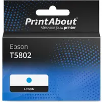 PrintAbout Cartouche compatible pour Epson T5802 - Cyan