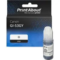 PrintAbout Cartouche compatible pour Canon GI-53GY - Gris