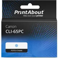 PrintAbout Cartouche compatible pour Canon CLI-65PC - Cyan photo