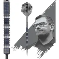 Unicorn NOIR James Wade Steel Dart Boîte de présentation 1 jeu (21 g)