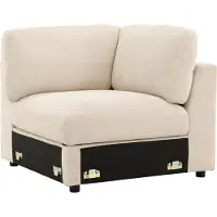 Venture Home Venture Design 62004-102, canapé d'angle, salon, beige, 1 place(s), beige, Salerno