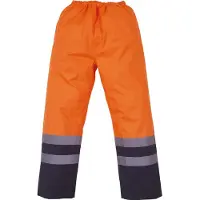 Yoko Surpantalon haute visibilit? imperm?able Hi Vis Orange - Yoko YHVS46 - Taille 3XL