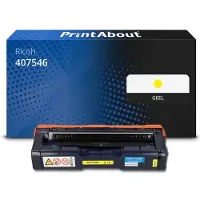 PrintAbout Toner compatible pour Ricoh 407546 (SP C250E) - Jaune - Très grande capacité