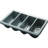 Aps Besteckbehälter GN 1/1, Range-couverts, Gris