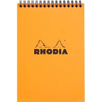 Rhodia Bloc-notes ? spirale A5 quadrill? - Orange