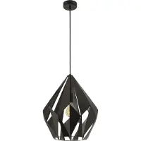 Eglo Lampe à suspension Carlton 1 38cm noir