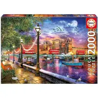 Educa Puzzle Londres au Coucher du Soleil - 2000 pièces
