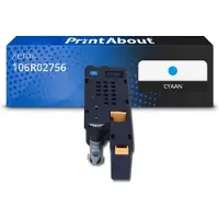 PrintAbout Toner compatible pour Xerox 106R02756 - Cyan