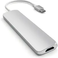 Satechi SLIM TYPE - C Adapteur Multiports Argent