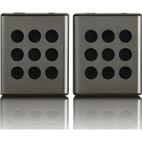 Ginza.se Haut-parleur stéréo Bluetooth 2 pièces BTP-200, couleur : noir