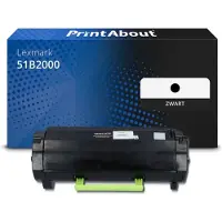 PrintAbout Toner compatible pour Lexmark 51B2000 (512) - Noir