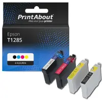 PrintAbout Cartouche compatible pour Epson T1285 - 4 couleurs - Multipack