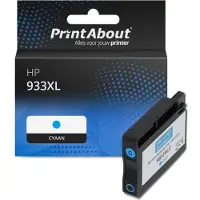PrintAbout Cartouche compatible pour HP 933XL (CN054AE) - Cyan - Grande capacité