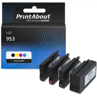 PrintAbout Cartouche compatible pour HP 953 (6ZC69AE) - 4 couleurs - Multipack