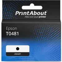 PrintAbout Cartouche compatible pour Epson T0481 (C13T048140) - Noir