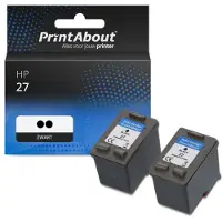 PrintAbout Cartouche compatible pour HP 27 (C8727AE) - Noir