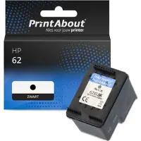 PrintAbout Cartouche compatible pour HP 62 (C2P04AE) - Noir