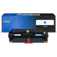 PrintAbout Toner compatible pour HP 410X (CF411X) - Cyan - Grande capacité