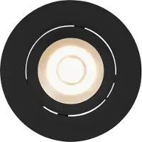 Nordlux Spot LED inclinable et graduable Roar IP23, Variante : Ø 85 mm, 6,5 W, LED, noir