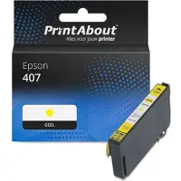 PrintAbout Cartouche compatible pour Epson 407 (C13T07U440) - Jaune