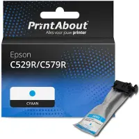 PrintAbout Cartouche compatible pour Epson C529R/C579R (T01C200) - Cyan - Grande capacité