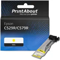 PrintAbout Cartouche compatible pour Epson C529R/C579R (T01C400) - Jaune - Grande capacité