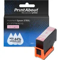 PrintAbout Cartouche compatible pour Epson 378XL (C13T37964010) - Magenta clair - Grande capacité